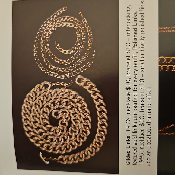 Vintage AVON 1976 Brushed Chunky Gilded Links Chain Necklace - Picture 8 of 8